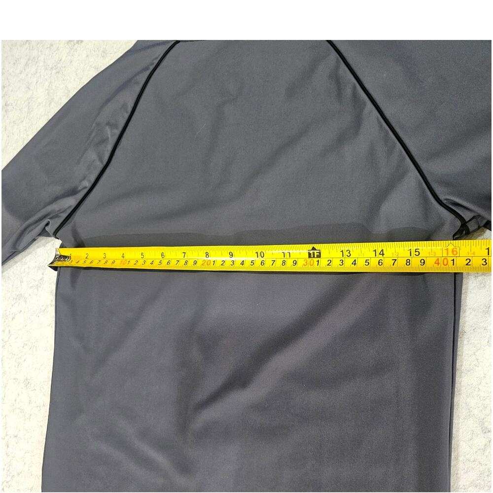 Arena Rash Guard, Full Zip, Jacket, Gray, Sportswear, Surf, UPF 50+  Sz M - Picture 4 of 6